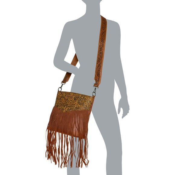 ***Wrangler Fringed Half Tool Crossbody Bag*** - Picture 2 of 5
